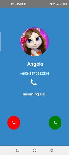 Angela’s Tom 📱 Fake Call - Angela video call - عکس برنامه موبایلی اندروید