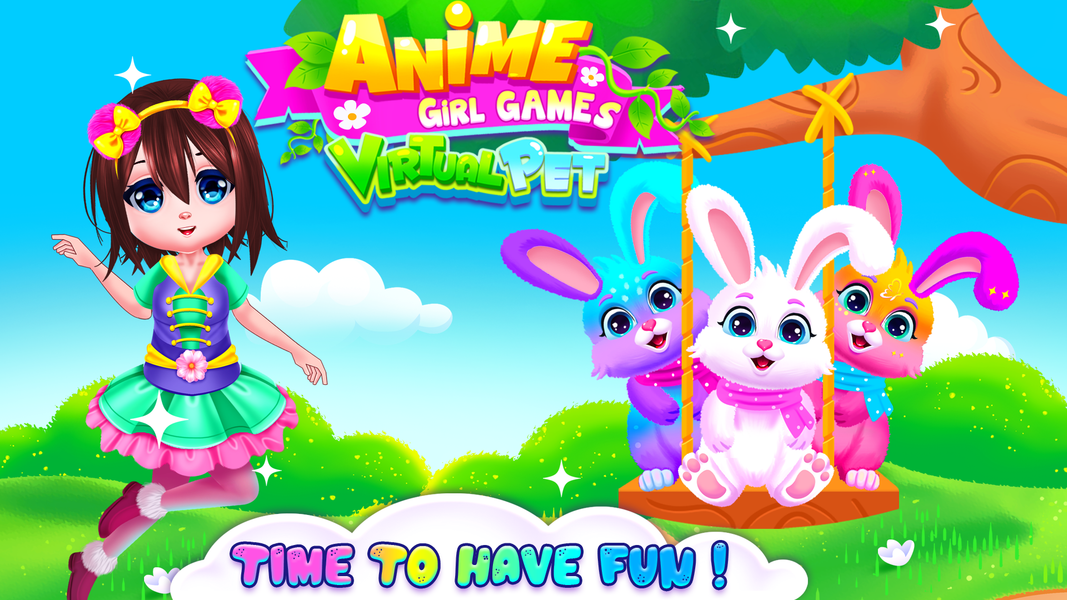 Anime Girl Games & Virtual Pet - عکس بازی موبایلی اندروید