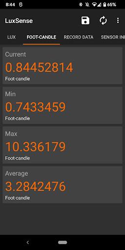 LuxSense - Pro Light Meter - Image screenshot of android app