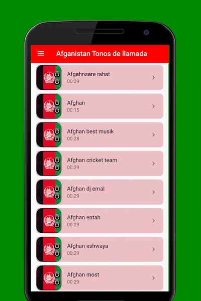 Afghanistan Ringtones - عکس برنامه موبایلی اندروید