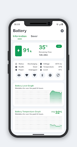 Battery Monitor - عکس برنامه موبایلی اندروید