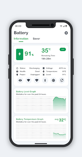 Battery Monitor - Image screenshot of android app