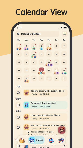 Meow To Do List & Task Manager - عکس برنامه موبایلی اندروید