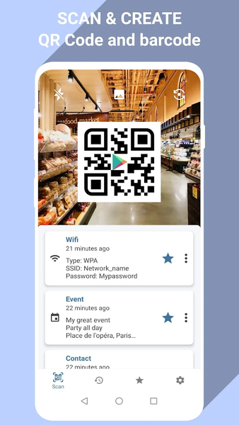 QR Code and barcode scanner - عکس برنامه موبایلی اندروید