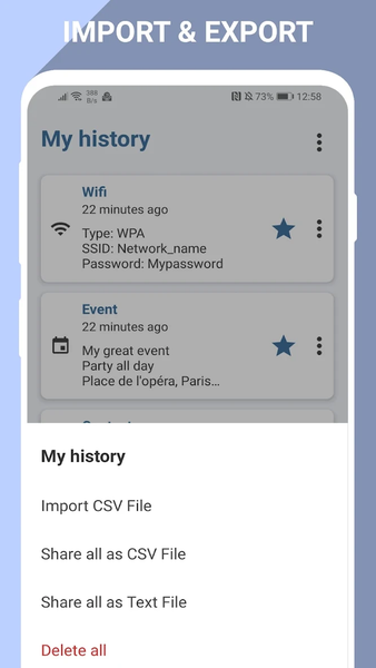 QR Code and barcode scanner - Image screenshot of android app