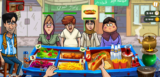 گاری رستوران - عکس بازی موبایلی اندروید