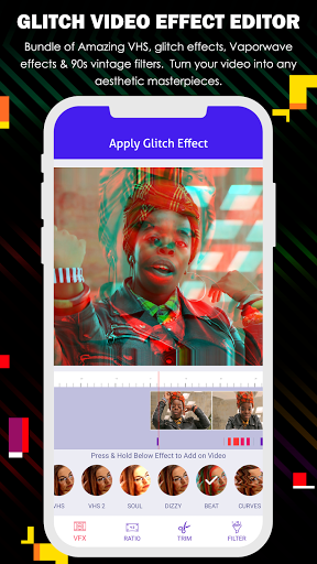 Glitch Video Effects - Editor - Image screenshot of android app