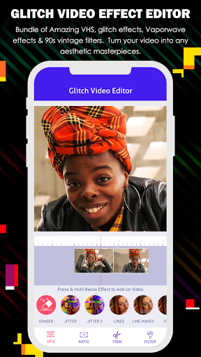 Glitch Video Effects - Editor - Image screenshot of android app