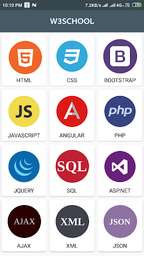 W3Schools 2020 offline - Image screenshot of android app