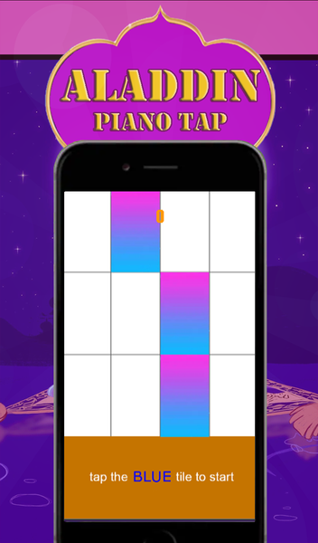 Piano Tap - Aladdin 2020 - Gameplay image of android game