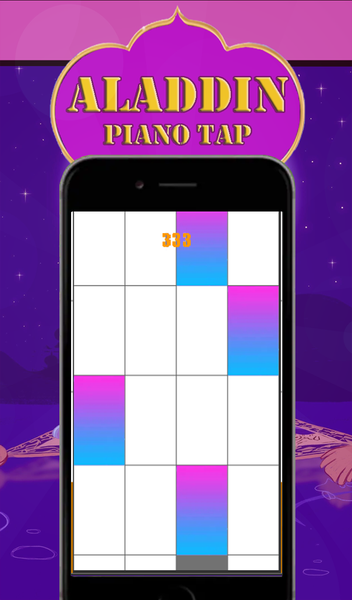 Piano Tap - Aladdin 2020 - Gameplay image of android game
