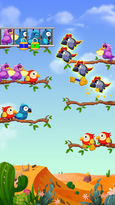Bird Sort Color Puzzle Game - Image screenshot of android app