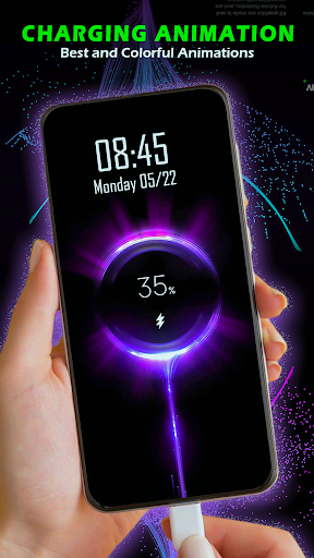 battery charging animation 3D - Image screenshot of android app