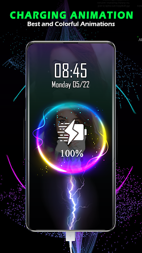 battery charging animation 3D - Image screenshot of android app