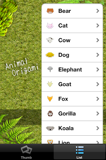 Animal Origami - عکس برنامه موبایلی اندروید