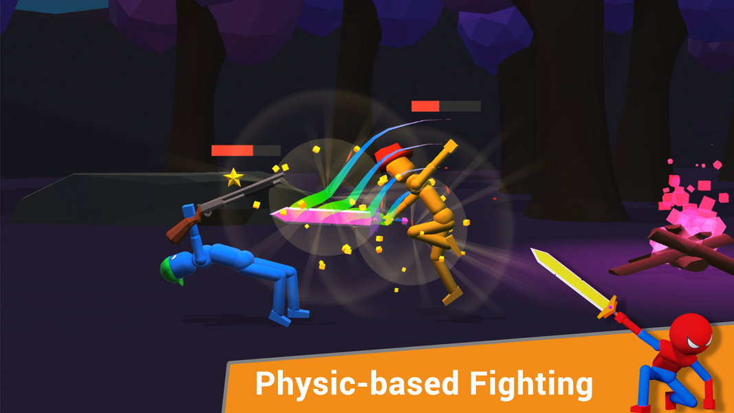 Stickman Power : Supreme Fight - Gameplay image of android game