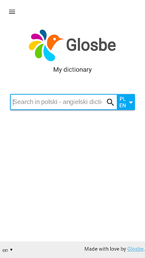 Glosbe Dictionary - عکس برنامه موبایلی اندروید