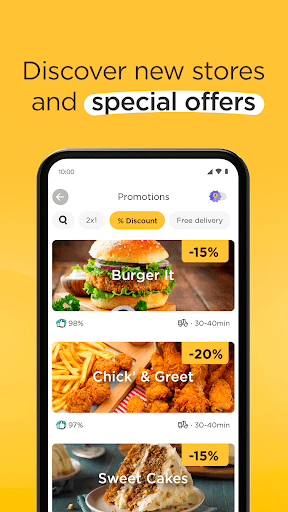 Glovo: Food & Grocery Delivery - Image screenshot of android app