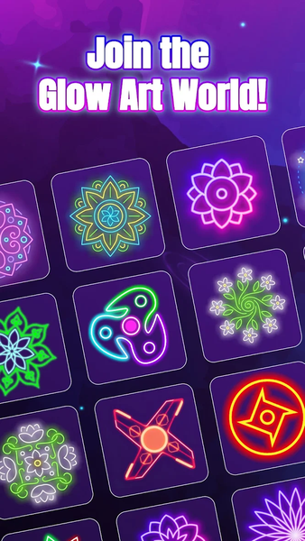 Glow Spinner: Finger Draw Art - Image screenshot of android app