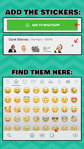 Meme Stickers for WhatsApp - Image screenshot of android app