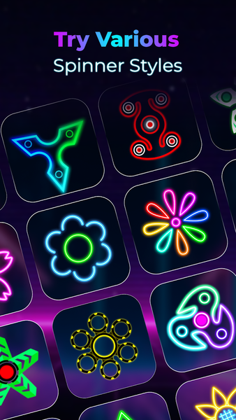 Glow Finger Spinner Doodle Art - عکس برنامه موبایلی اندروید