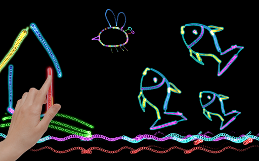 Glow the GIF: Art of Neon Color Drawing - Image screenshot of android app