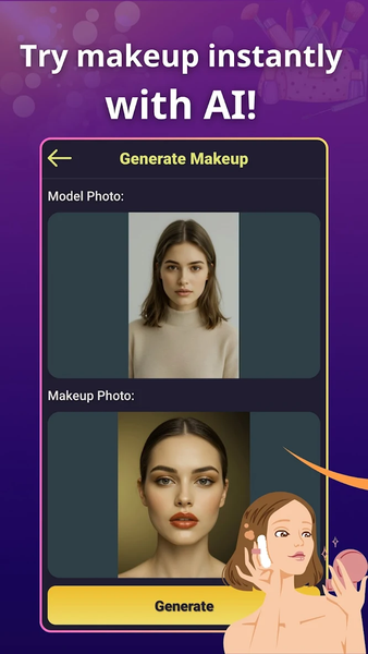 GlowMuse: AI Makeup Editor - عکس برنامه موبایلی اندروید