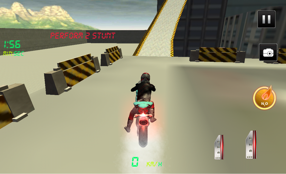 City Bike Roof Jumping Stunts - Gameplay image of android game