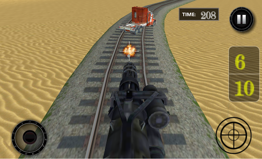 Gunship Bullet Train: Hurdles - Image screenshot of android app