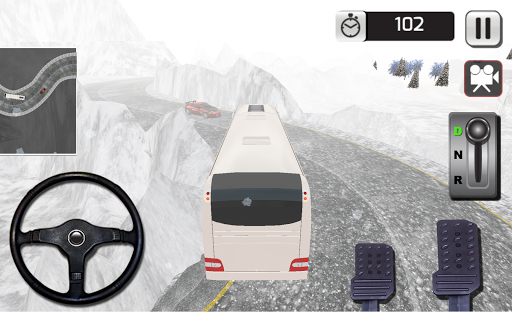 Winter Tour Bus Simulator - Gameplay image of android game