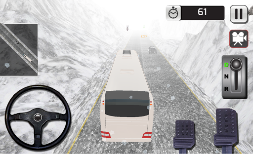Winter Tour Bus Simulator - Gameplay image of android game