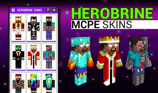 Download skin Herobrine HD free for Minecraft PE