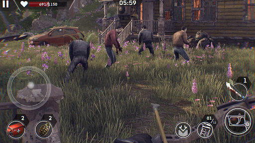 Left to Survive: Zombie Games - Gameplay image of android game