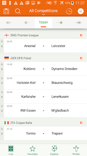 Futbol24 soccer livescore app - عکس برنامه موبایلی اندروید