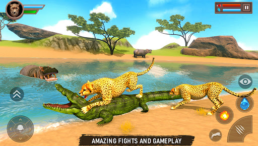 Cheetah Simulator Cheetah Game - Gameplay image of android game
