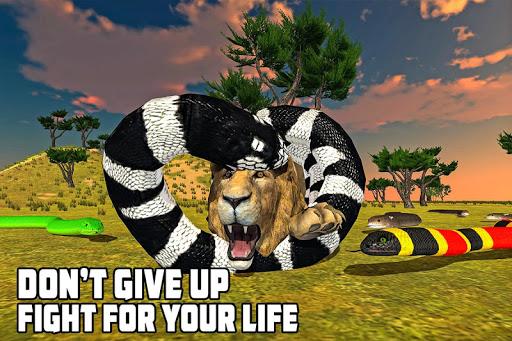 Furious Lion Vs Angry Anaconda Snake - عکس بازی موبایلی اندروید