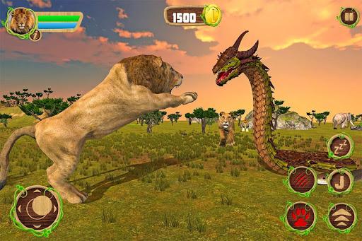 Furious Lion Vs Angry Anaconda Snake - Gameplay image of android game