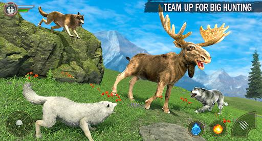 The Wolf Simulator: Wild Game - Gameplay image of android game