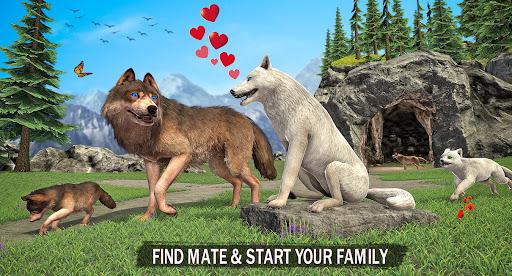 The Wolf Simulator: Wild Game - Gameplay image of android game