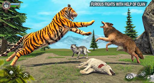 The Wolf Simulator: Wild Game - Gameplay image of android game