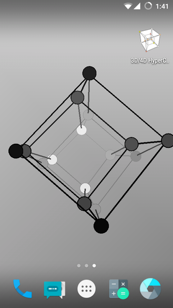 3D/4D HyperCube B&W Free - Image screenshot of android app