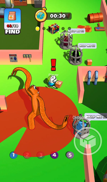 Hide N seek: Survival Rainbow - Gameplay image of android game