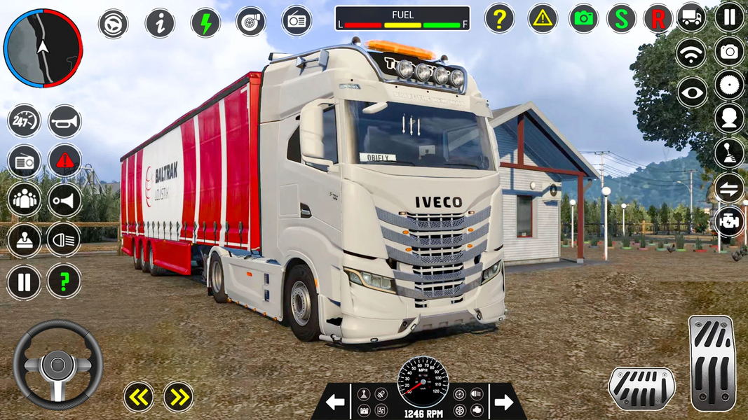 Euro Truck Driving Games 2024 - Gameplay image of android game