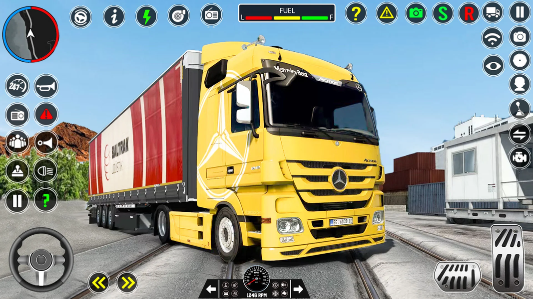 Euro Truck Driving Games 2024 - Gameplay image of android game