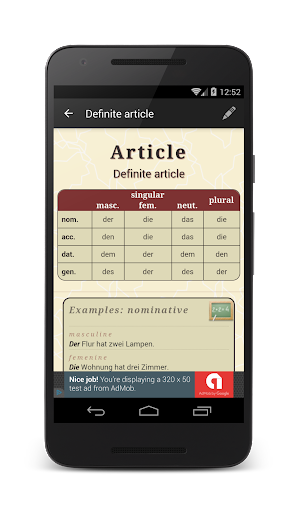 Deutsche Grammatik - عکس برنامه موبایلی اندروید