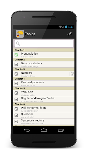 Learn German Basics - Image screenshot of android app