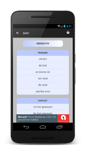 14000 German verbs - Image screenshot of android app