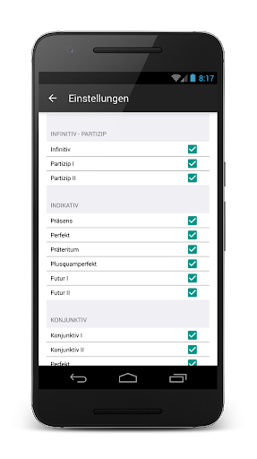14000 German verbs - Image screenshot of android app