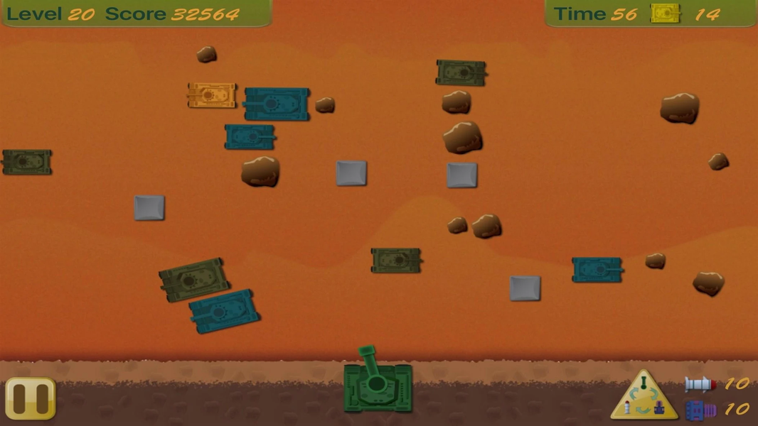 Shooting Tanks - Gameplay image of android game