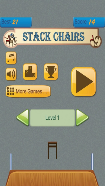 Stack Chairs - Gameplay image of android game